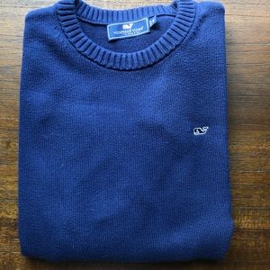 Navy blue vineyard vines crewneck